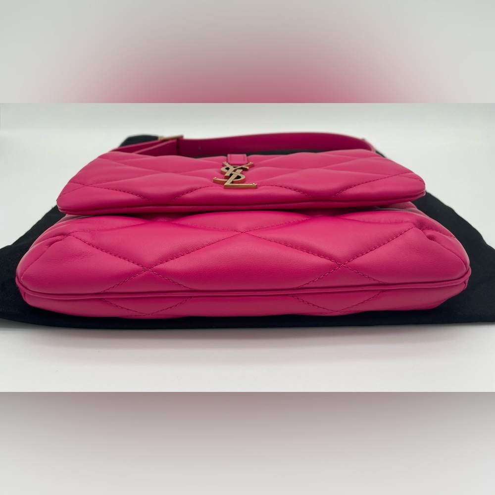 BRAND NEW Saint Laurent YSL Le 57 Leather Shoulder Bag Quilted Purse Pink! - Picture 12 of 16